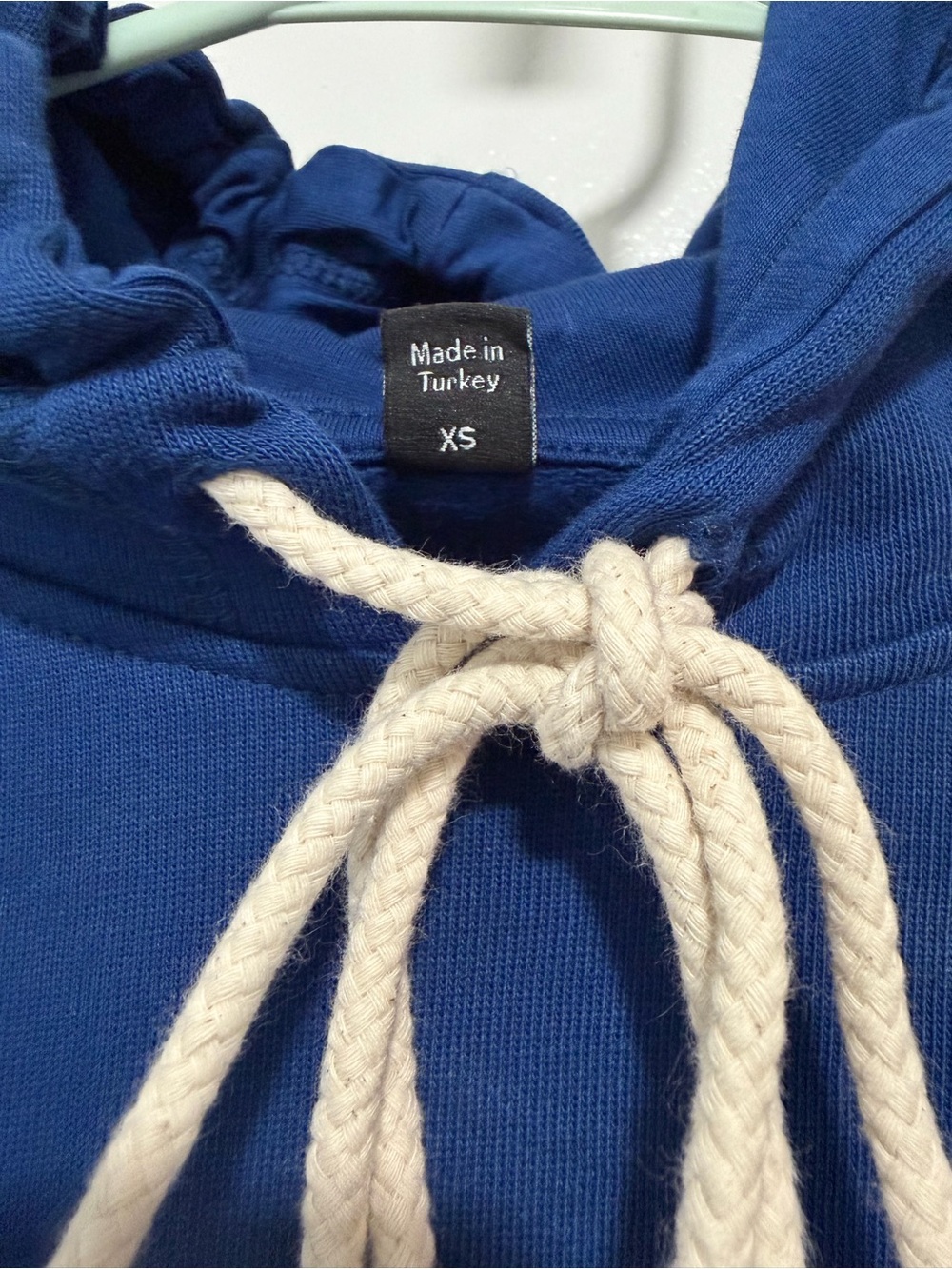 NWOT Oner Active Raw Lounge Oversized Hoodie in Washed Vintage Blue - Picture 9 of 10
